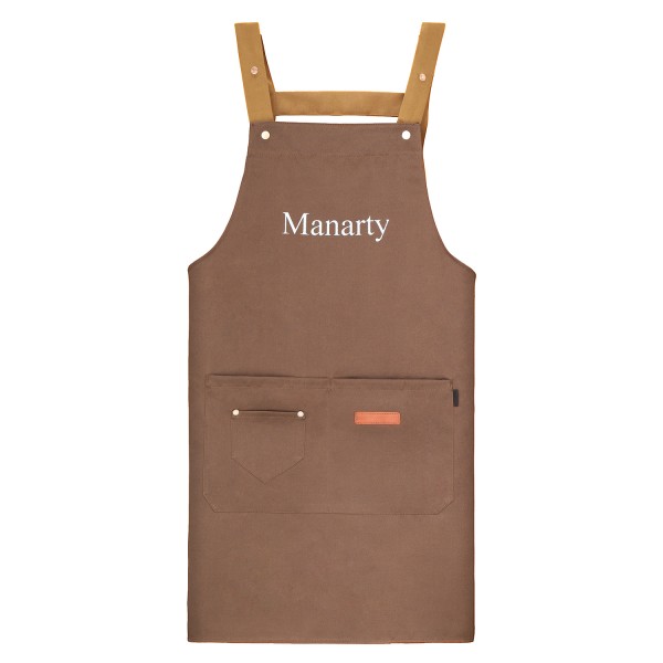 Manarty Kitchen Apron,Adjustable Lightweight Waterproof Cooking Baking Apron with Big Pockets for Server Pottery Artist Chef Apron 75 x 66cm Manarty Kitchen Apron,Adjustable Lightweight Waterproof Cooking Baking Apron with Big Pockets for Server Pottery Artist Chef Apron 75 x 66cm